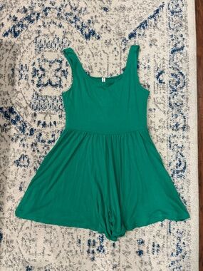 Zenana Outfitters Emerald Green Sleeveless One-Piece Romper